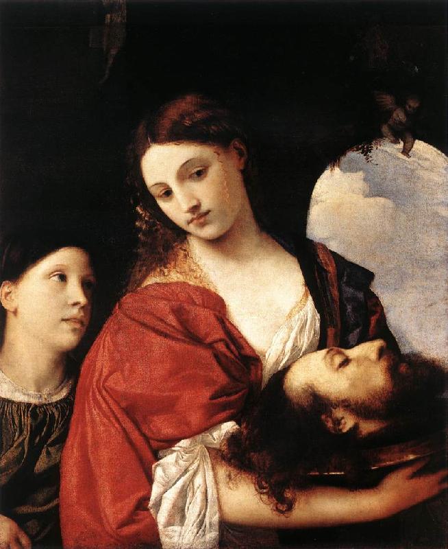 TIZIANO Vecellio Judith with the Head of Holofernes qrt oil painting picture